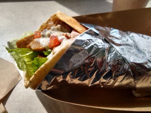 gyro wrapped in foil