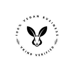 vkind verified badge logo 100 percent vegan business
