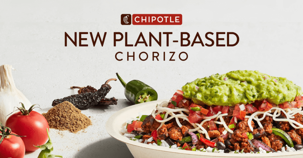 Chipotle bowl with new plant-based chorizo
