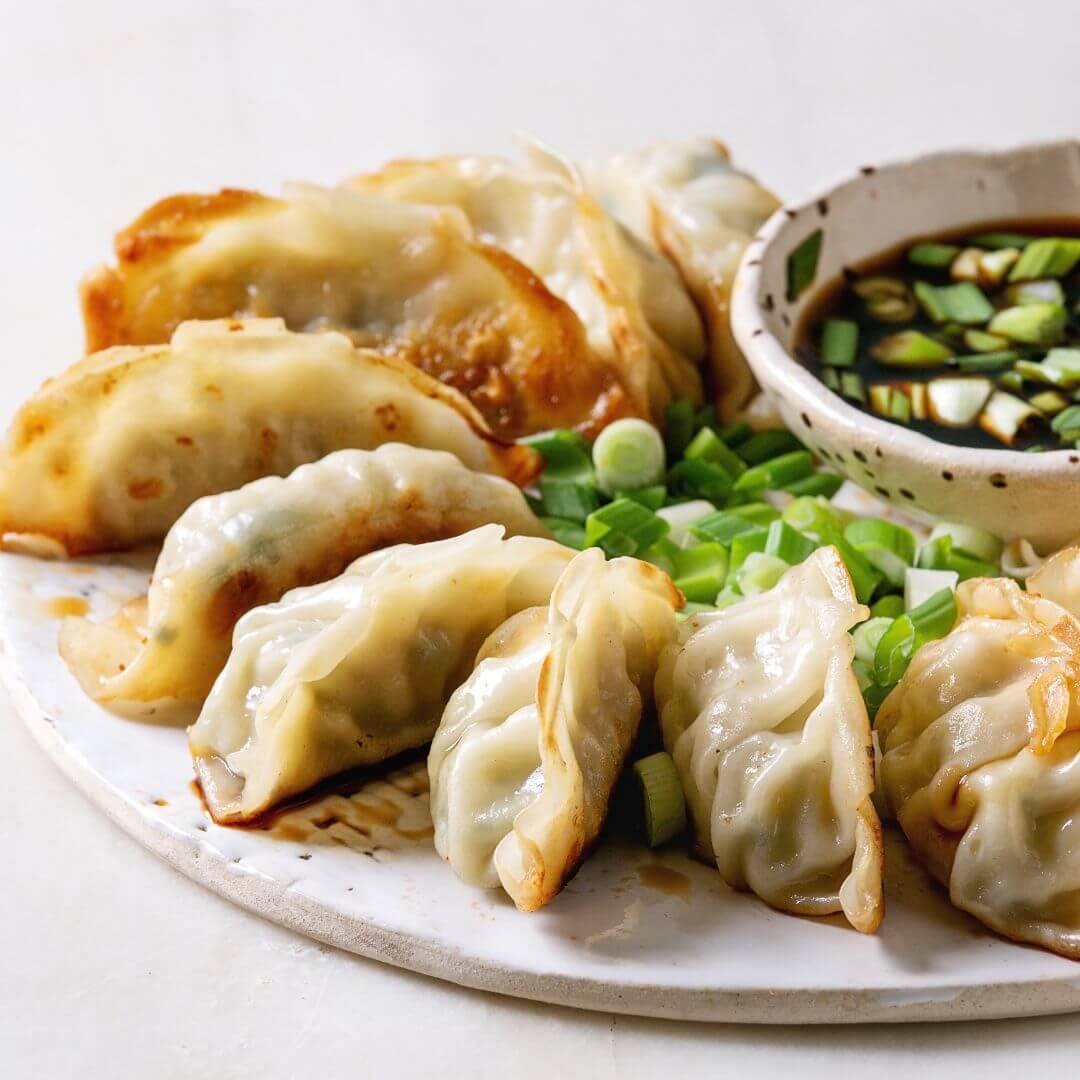 Potstickers Two Ways (with OmniPork and Beyond The Butcher Beef)