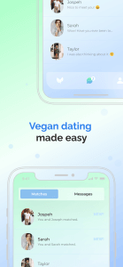 vegpal ad vegan mobile dating app blue green ombre