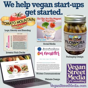 vegan street media and consulting ad we help vegan startups get started
