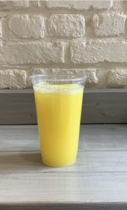 juice in a beaker