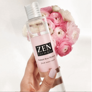 zen formula demask rose hydrosol fresh water toner